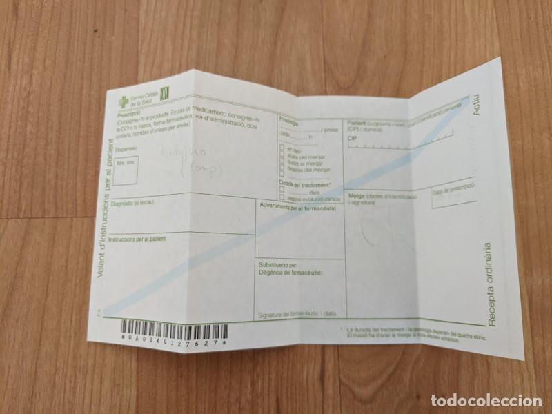 Collectionnisme Papier divers: RECETA M&Eacute;DICA