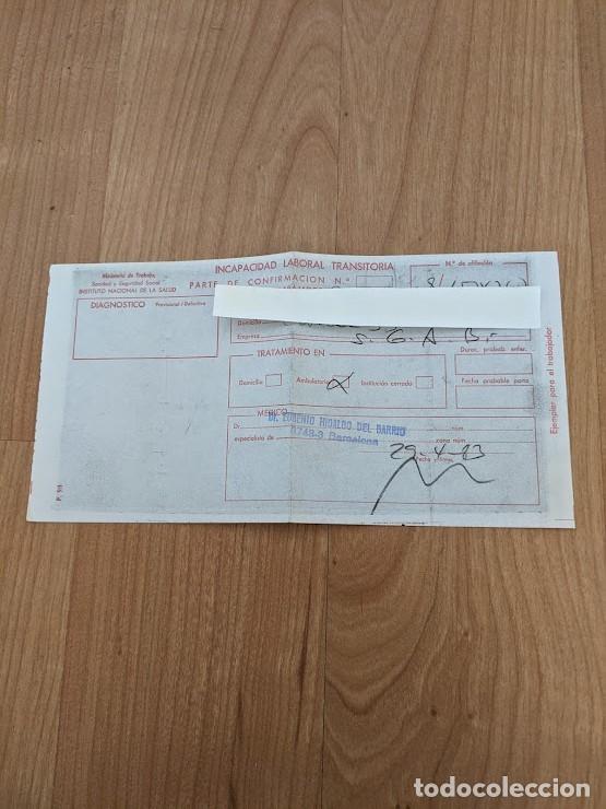 Outros artigos de papel: PARTE DE BAJA M&Eacute;DICA 1983