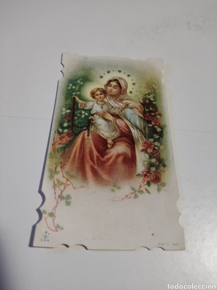 Otros art&iacute;culos de coleccionismo en papel: Estampa religiosa antigua virgen ni&ntilde;o Jes&uacute;s