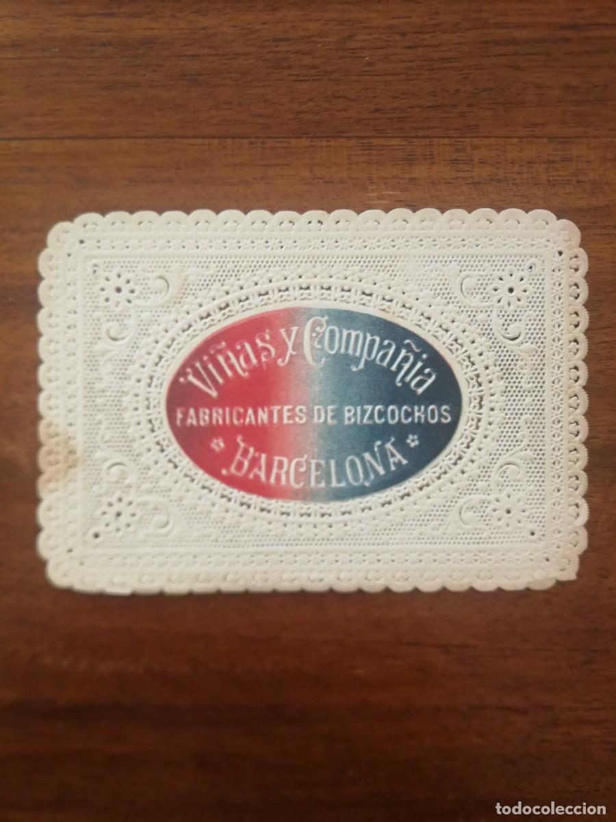 Otros Art&iacute;culos de Coleccionismo en Papel: VI&Ntilde;AS Y COMPA&Ntilde;IA - FABRICANTES DE BIZCOCHOS - PUBLICIDAD TROQUELADA COMO DE PUNTILLA