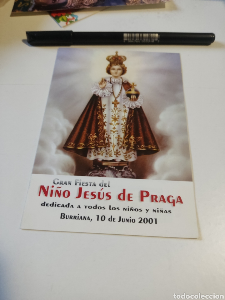 Otros art&iacute;culos de coleccionismo en papel: Estampa religiosa programa gran fiesta del ni&ntilde;o Jes&uacute;s de Praga