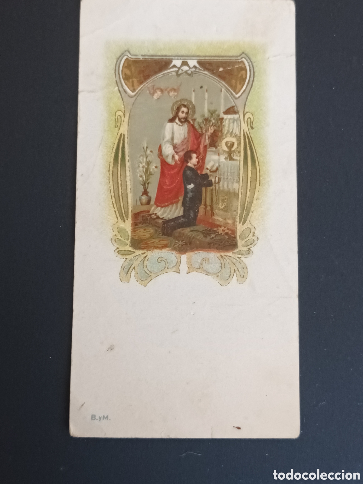 Otros Art&iacute;culos de Coleccionismo en Papel: ANTIGUA ESTAMPA DE PRIMERA COMUNI&Oacute;N. 1926. VAL&Eacute;NCIA 11,2 X 5,7 CM.