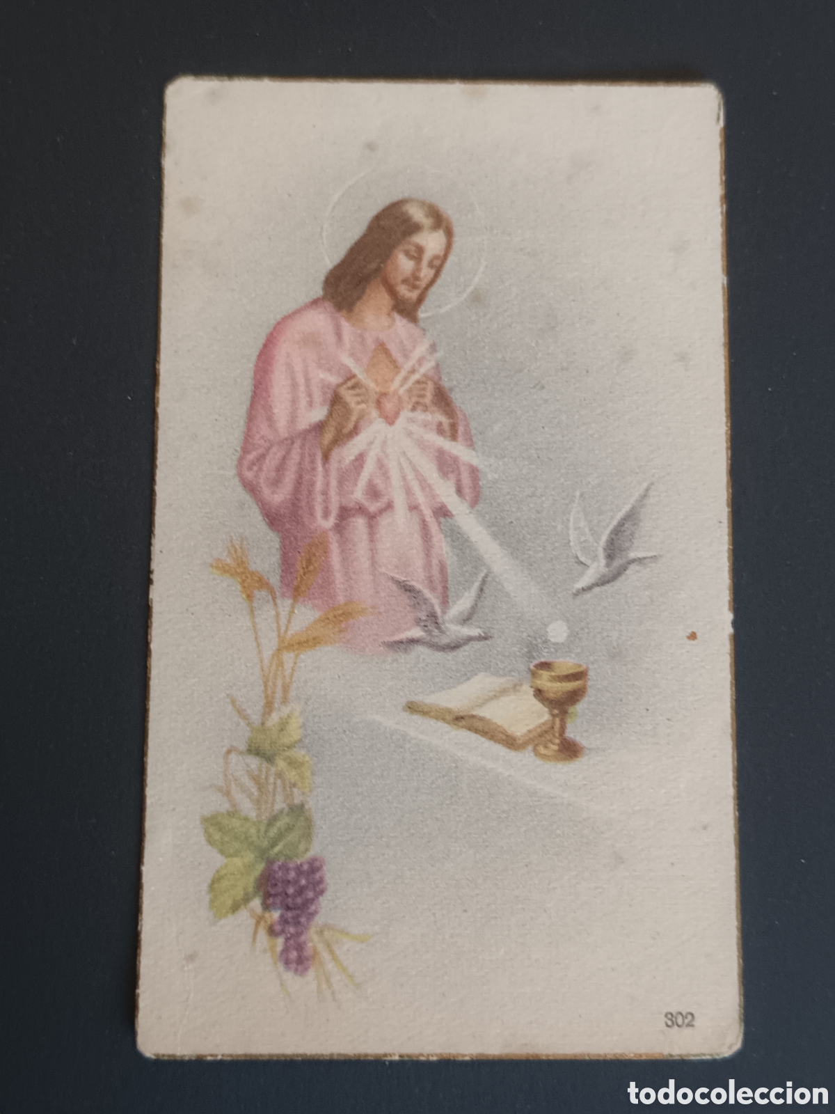 Otros Art&iacute;culos de Coleccionismo en Papel: ANTIGUA ESTAMPA DE PRIMERA COMUNI&Oacute;N. 1948. CHESTE. VAL&Eacute;NCIA. 9,7 X 5,7 CM.