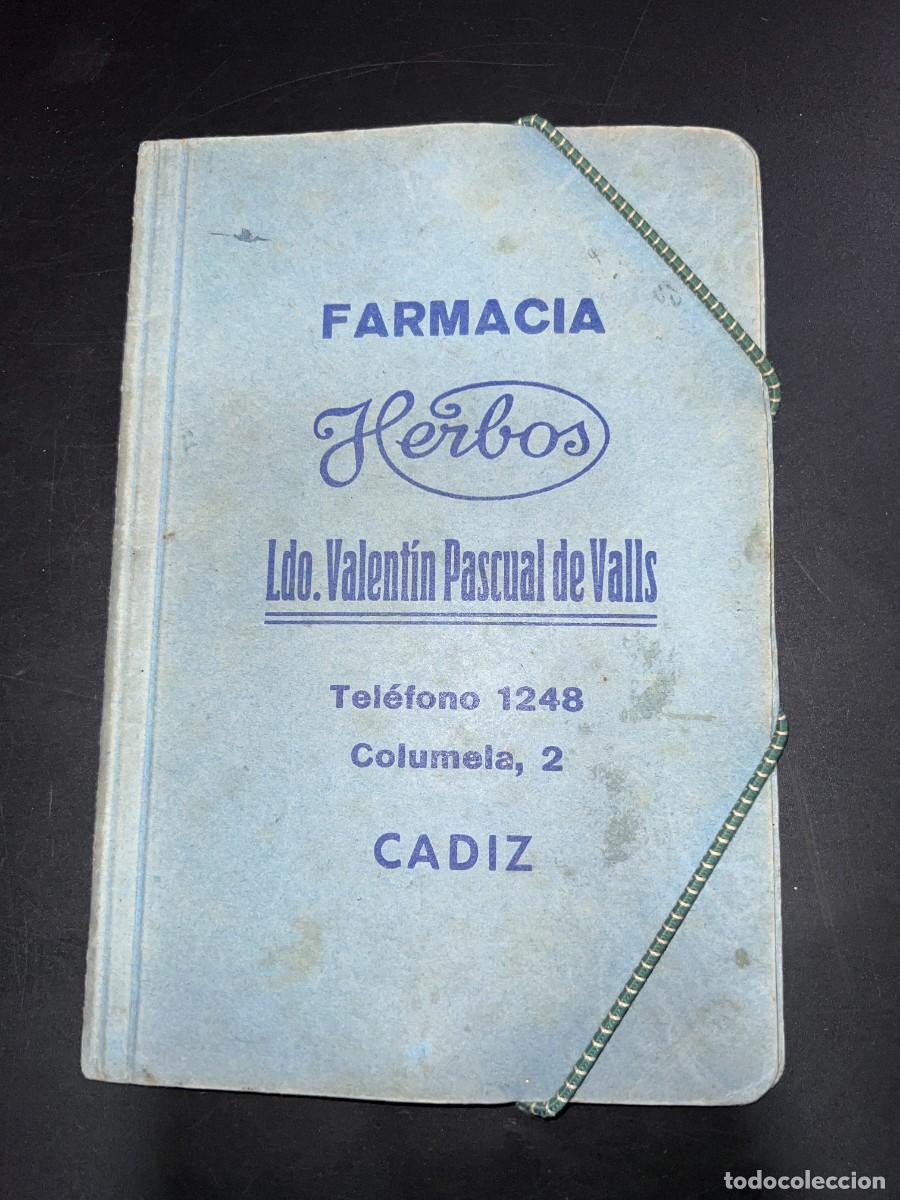 Sammelleidenschaft Andere Papierartikel: PEQUE&Ntilde;A CARPETA. PUBLICIDAD DE FARMACIA HERBOS.CADIZ.