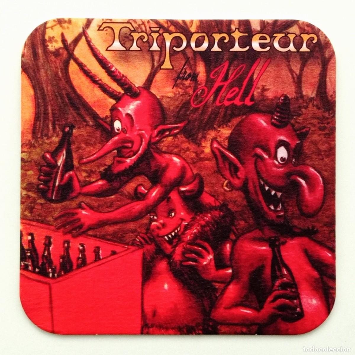 Otros art&iacute;culos de coleccionismo en papel: POSAVASOS CERVEZA TRIPORTEUR FROM HELL (B&Eacute;LGICA)