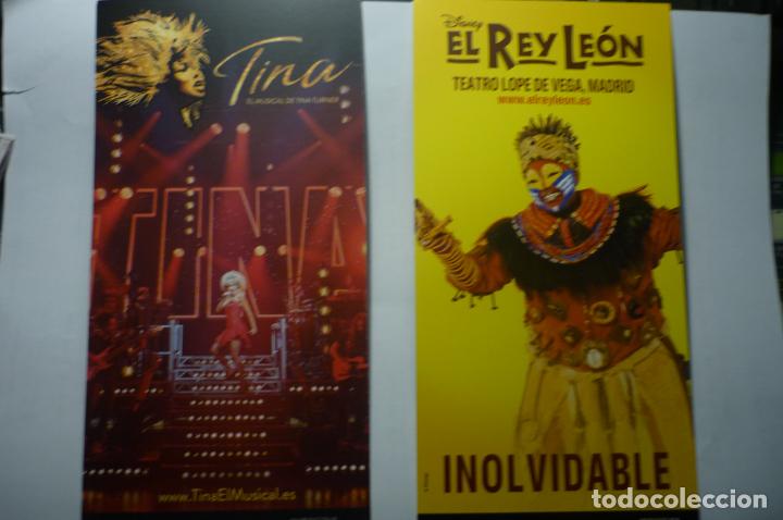 Otros Art&iacute;culos de Coleccionismo en Papel: lote tarjetas publicitarias revistas musicales tina -el rey leon