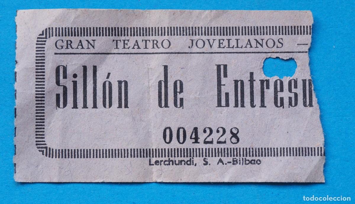 Otros art&iacute;culos de coleccionismo en papel: ANTIGUA ENTRADA. GRAN TEATRO JOVELLANOS. BILBAO