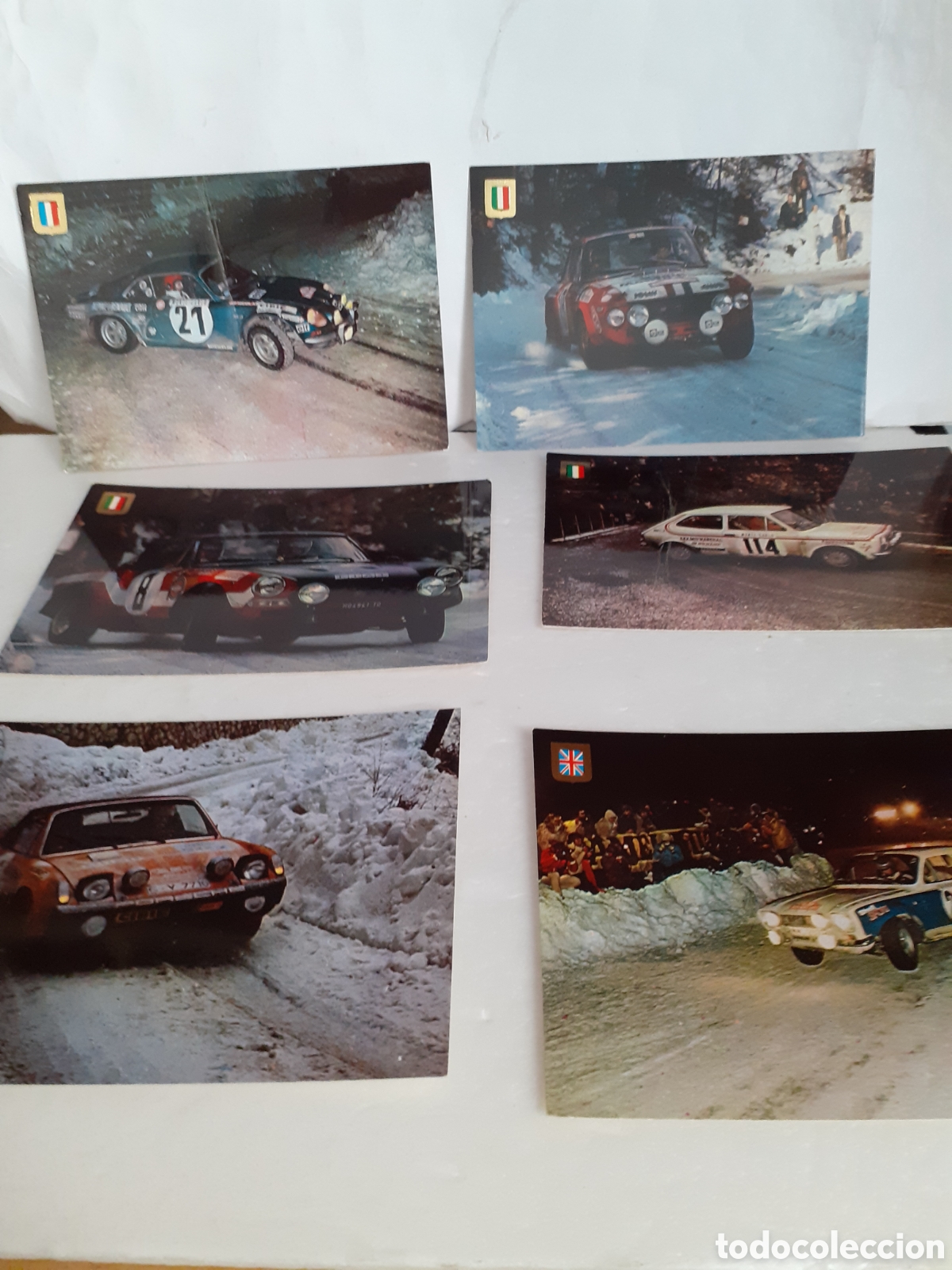 Otros Art&iacute;culos de Coleccionismo en Papel: POSTAL COCHES RALLYE LOTE DE 6 DIFERENTES