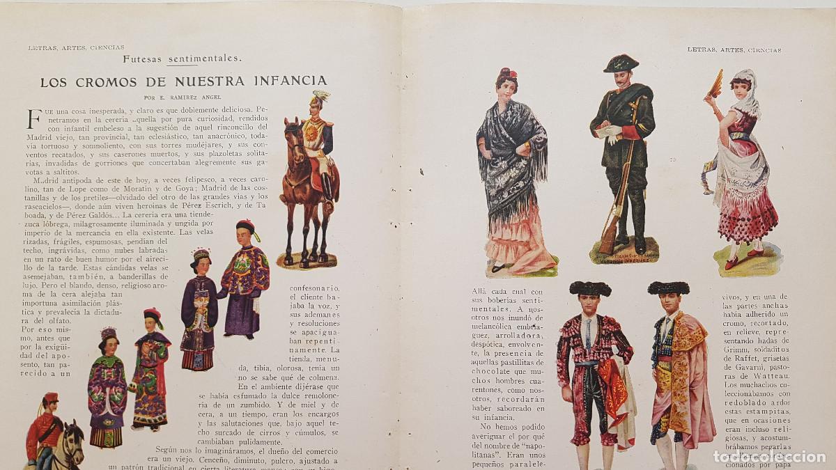 Paper Collecting Others: E. Ramirez Angel - Los cromos de nuestra infancia. 1928. 3 p&aacute;g. Blanco y Negro