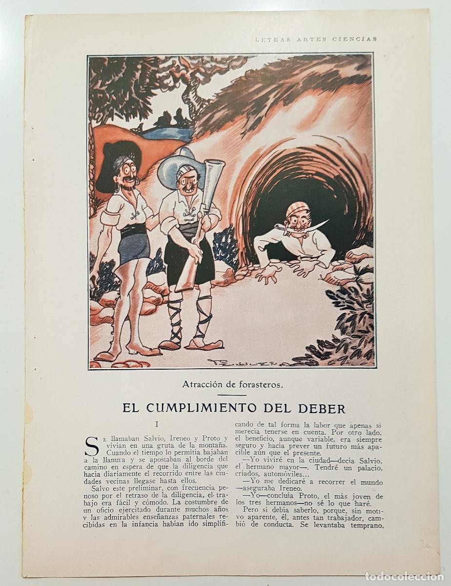 Paper Collecting Others: Jos&eacute; Santugini. El cumplimiento del deber. Dibujos de Pellicer. 1930. 3 p&aacute;g. Blanco y Negro