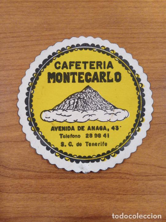 Collectionnisme Papier divers: POSA VASOS CAFETERIA MONTECARLO. SANTA CRUZ DE TENERIFE