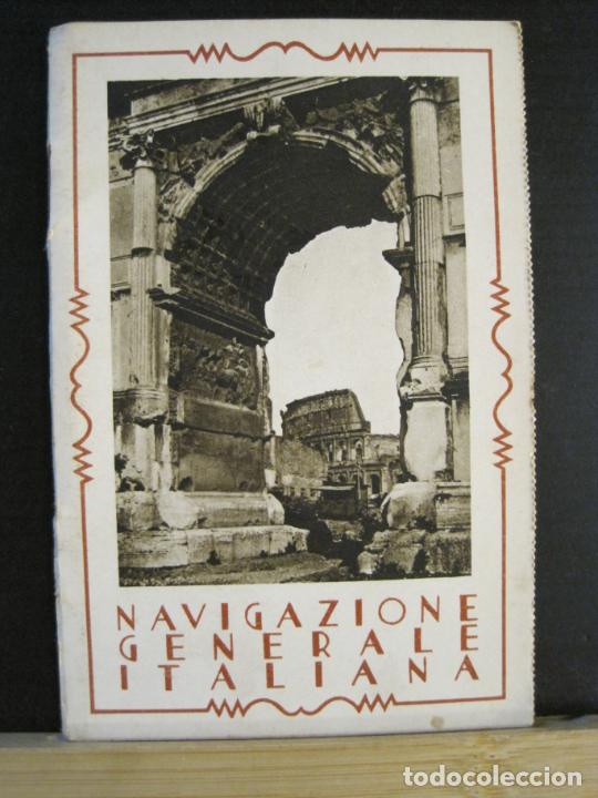 Outros artigos de papel: NAVIGAZIONE GENERALE ITALIANA-PUBLICIDAD ANTIGUA-VER FOTOS-(102.929)