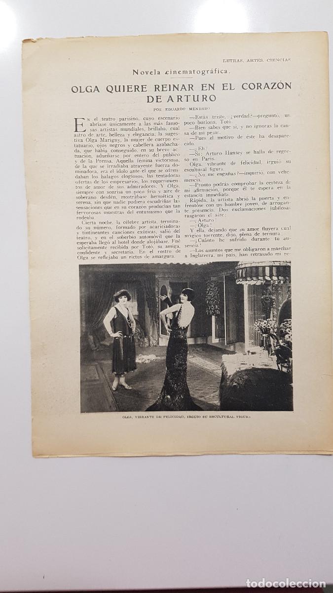 Outros artigos de papel: Eduardo Mendaro. Novela cinematogr&aacute;fica 1928. OLGA QUIERE REINAR EN EL CORAZON DE ARTURO