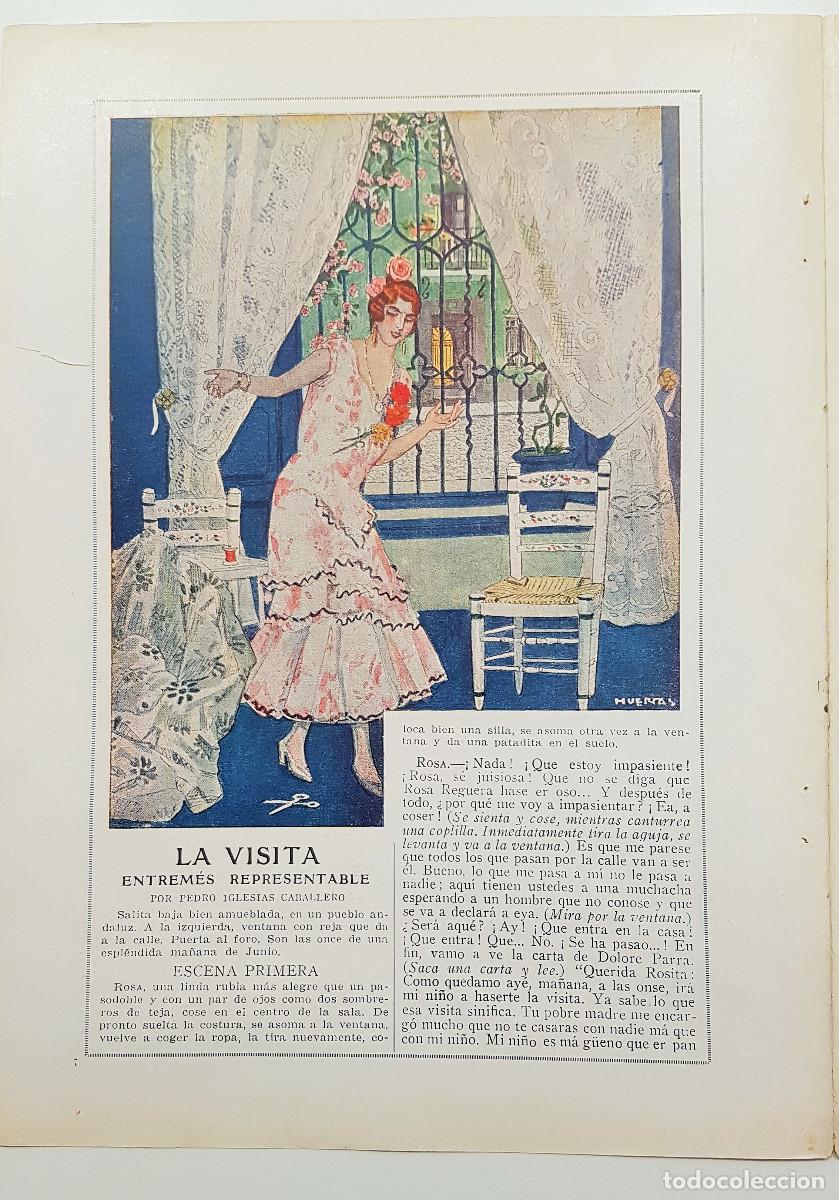 Sammelleidenschaft Andere Papierartikel: Pedro Iglesias Caballero. 1925. Entrem&eacute;s. La visita. Ilustraciones Huertas. Blanco y Negro