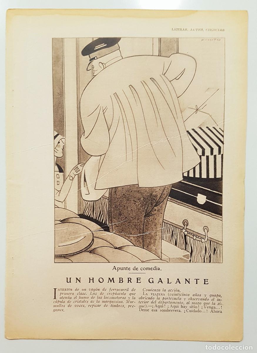 Paper Collecting Others: Jos&eacute; Santugini. 1920s. Apunte de comedia. Un hombre galante. Dibujos K-HITO. De Blanco y Negro