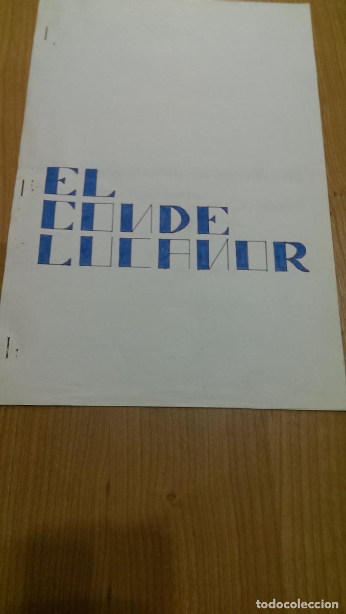 Sammelleidenschaft Andere Papierartikel: TRABAJO ESCOLAR &laquo;EL CONDE LUCANOR&raquo;