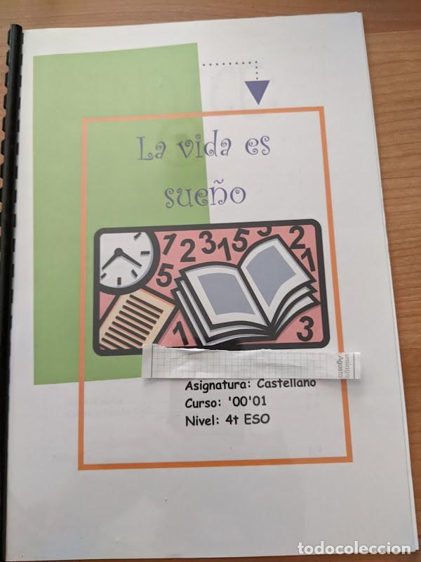 Otros Art&iacute;culos de Coleccionismo en Papel: TRABAJO ESCOLAR &laquo;LA VIDA ES SUE&Ntilde;O&raquo;