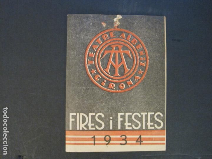Outros artigos de papel: GIRONA-TEATRE ALBENIZ-FIRES I FESTES ANY 1934-PROGRAMA ANTIGUO ESPECTACULOS VARIETES CINE-(K-9863)