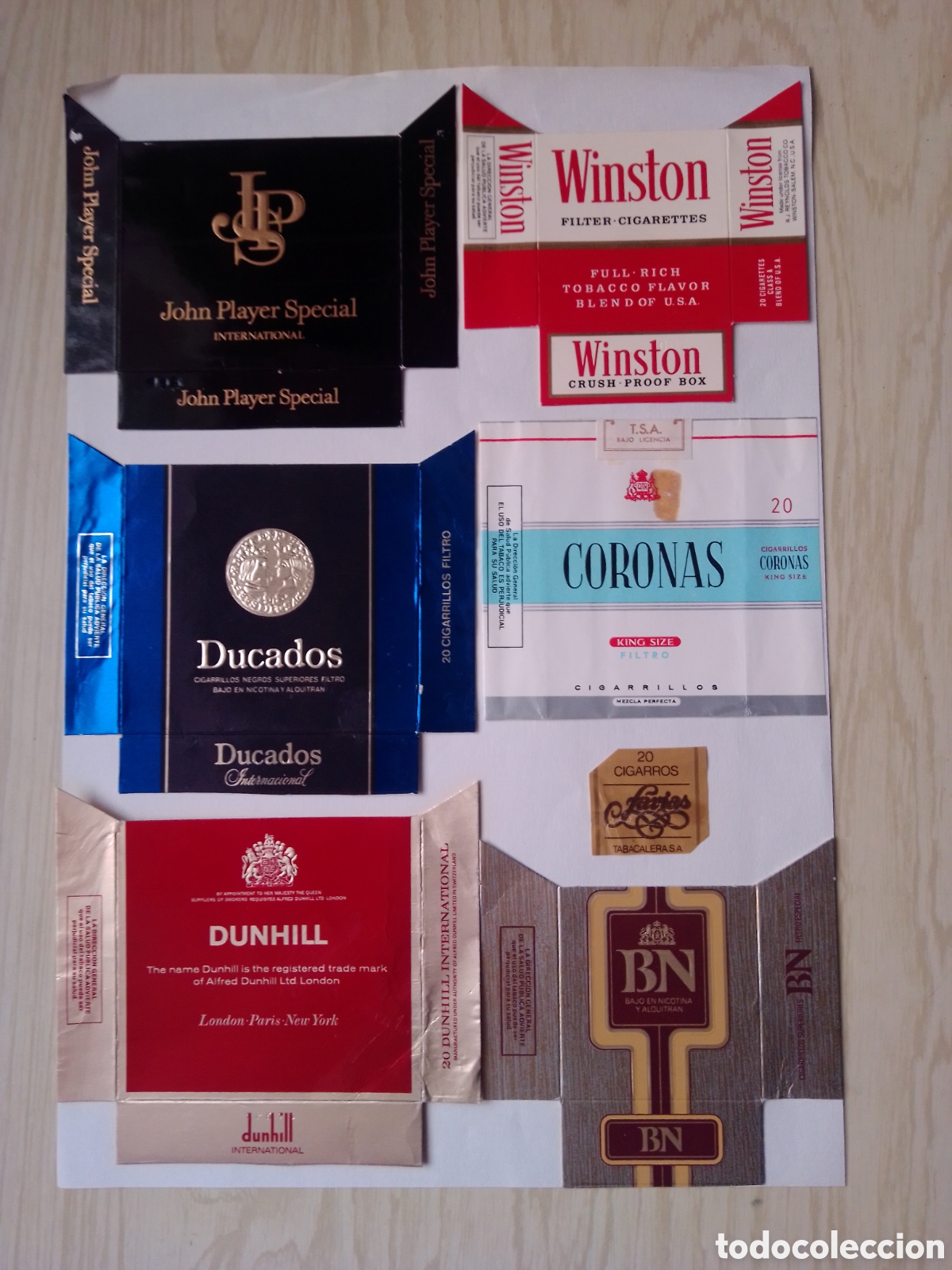 Otros Art&iacute;culos de Coleccionismo en Papel: CART&Oacute;NES CIGARRILLOS (A&Ntilde;OS 80)