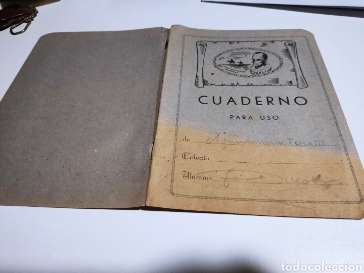 Otros art&iacute;culos de coleccionismo en papel: Car&aacute;tula cuaderno, Miguel Cervantes Saavedra, El Quijote
