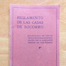 Otros Artículos de Coleccionismo en Papel: 1916 ? REGLAMENTO DE LAS CASAS DE SOCORRO - BARCELONA