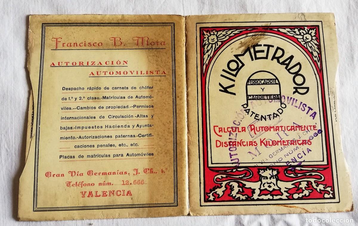 Otros art&iacute;culos de coleccionismo en papel: KILOMETRADOR FERROCARRIL Y CARRETERA. Calculador de distancias kilom&eacute;tricas.