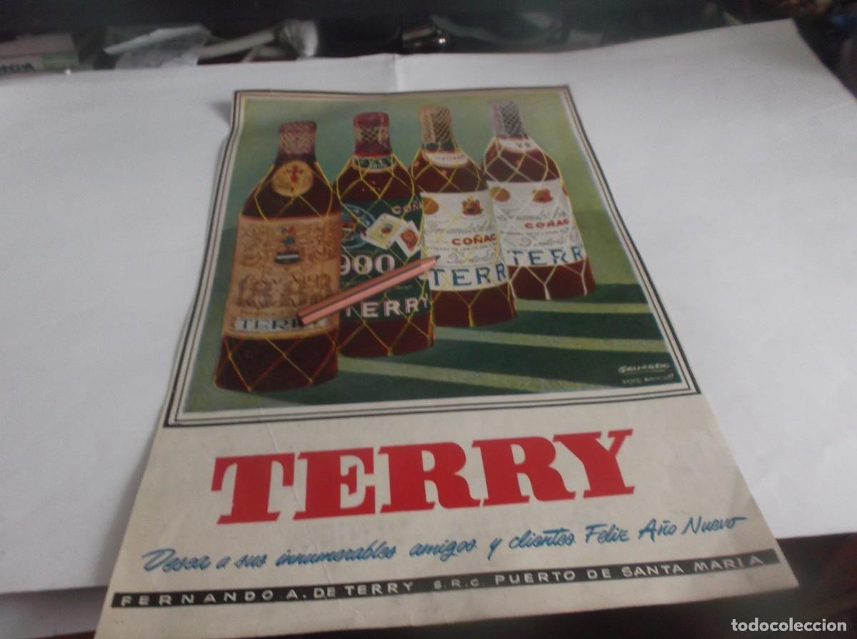 Otros Art&iacute;culos de Coleccionismo en Papel: RECORTE A&Ntilde;O 1954.BRANDY-CO&Ntilde;AC VIEJO TERRY (CREMALLERAS PRENTICE(DIBUJO FLORES AREITIO.S.A. VITORIA