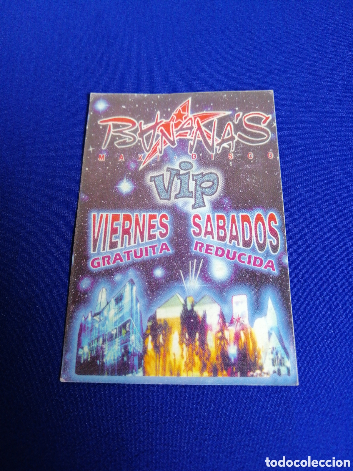 Sammelleidenschaft Andere Papierartikel: DISCOTECA BANANAS MAXI DISCO FLYER DESCUENTO
