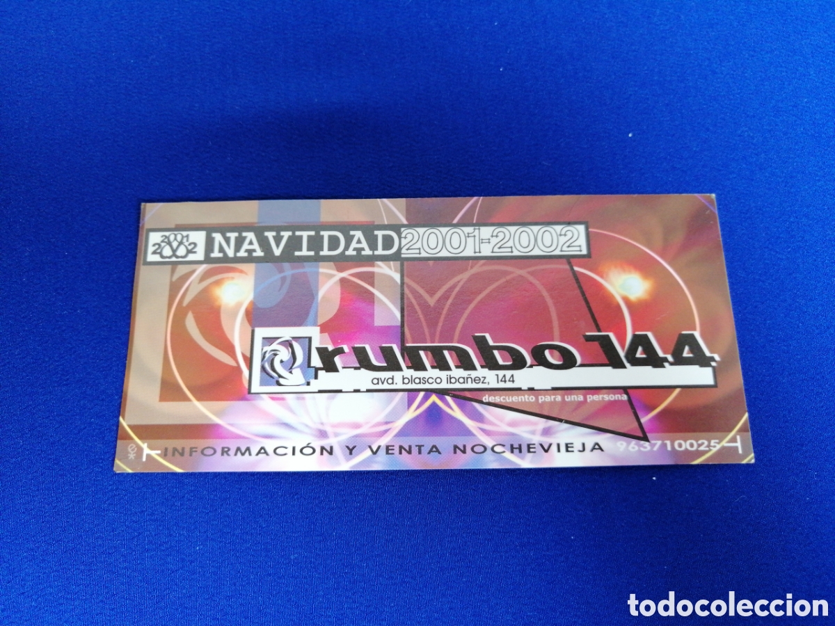 Sammelleidenschaft Andere Papierartikel: DISCOTECA RUMBO 144 (VALENCIA) FLYER - DESCUENTO