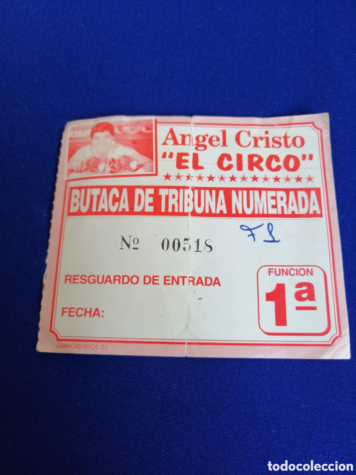 Sammelleidenschaft Andere Papierartikel: ANGEL CRISTO ENTRADA BUTACA TRIBUNA NUMERADA