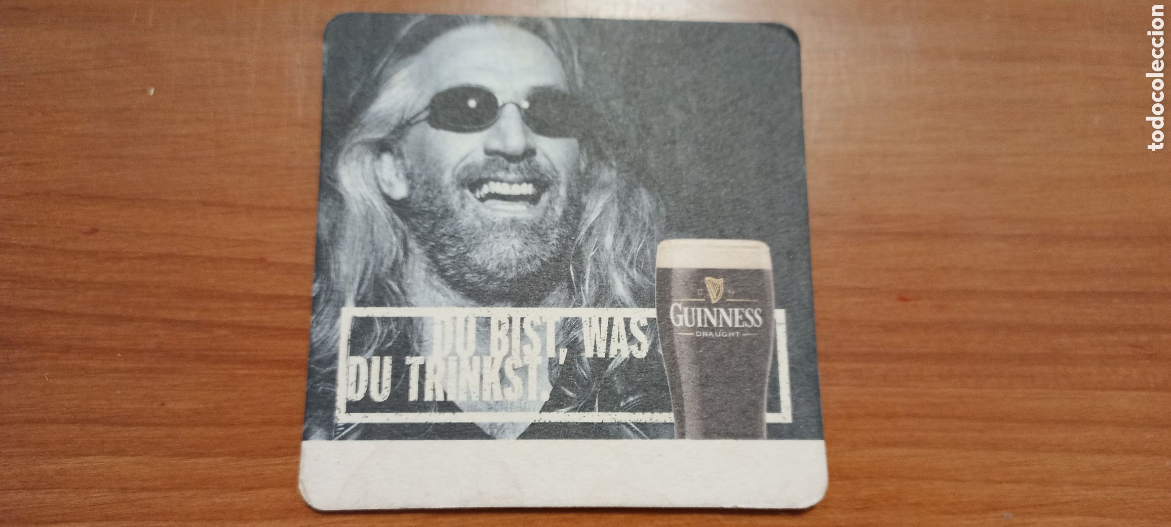 Collectionnisme Papier divers: Guinness posavasos Du Bist, Was Du Trinkst cart&oacute;n en muy buen estado