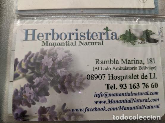 Collectionnisme Papier divers: TARJETA HERBORISTER&Iacute;A MANANTIAL NATURAL