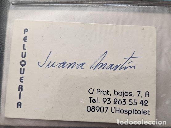 Collectionnisme Papier divers: TARJETA PELUQUER&Iacute;A JUANA MART&Iacute;N