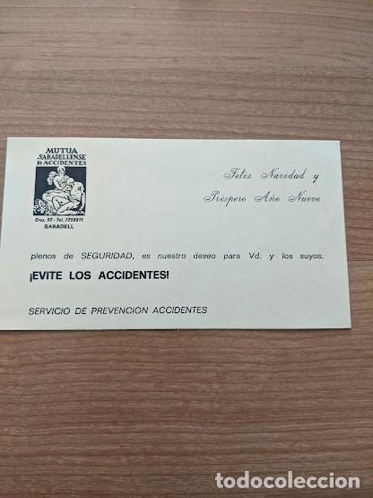 Collectionnisme Papier divers: TARJETA MUTUA SABADELLENSE