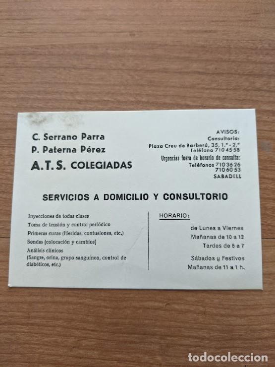 Outros artigos de papel: TARJETA ATS SERVICIOS A DOMICILIO Y CONSULTORIO