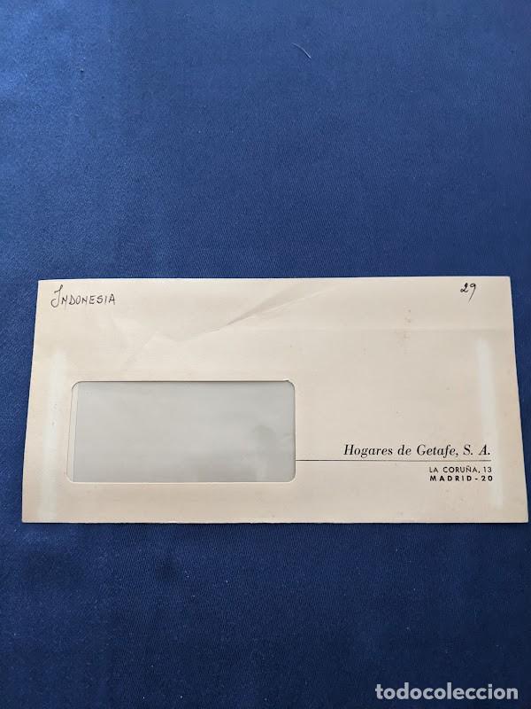 Collectionnisme Papier divers: SOBRE HOGARES DE GETAFE 22 X 11,5
