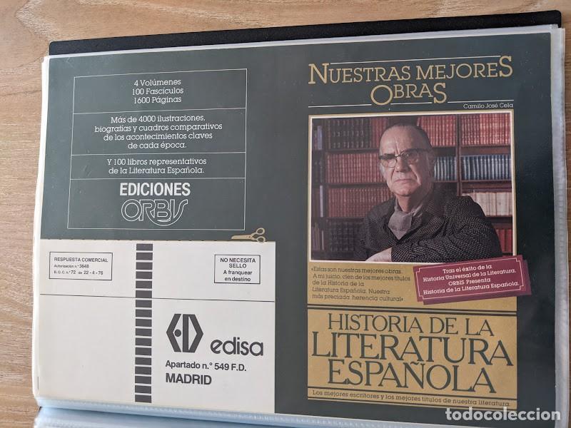 Outros artigos de papel: FOLLETO IFORMATIVO COLECCI&Oacute;N HISTORIA DE LA LITERATURA ESPA&Ntilde;OLA (TC)