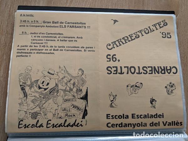 Outros artigos de papel: FOLLETO CARNESTOLTES 1995 ESCOLA ESCALADEI CERDANYOLA