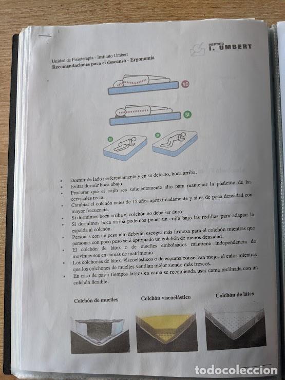 Collectionnisme Papier divers: FOLLETO INFORMATIVO RECOMENDACIONES PARA EL DESCANSO-ERGONOM&Iacute;A
