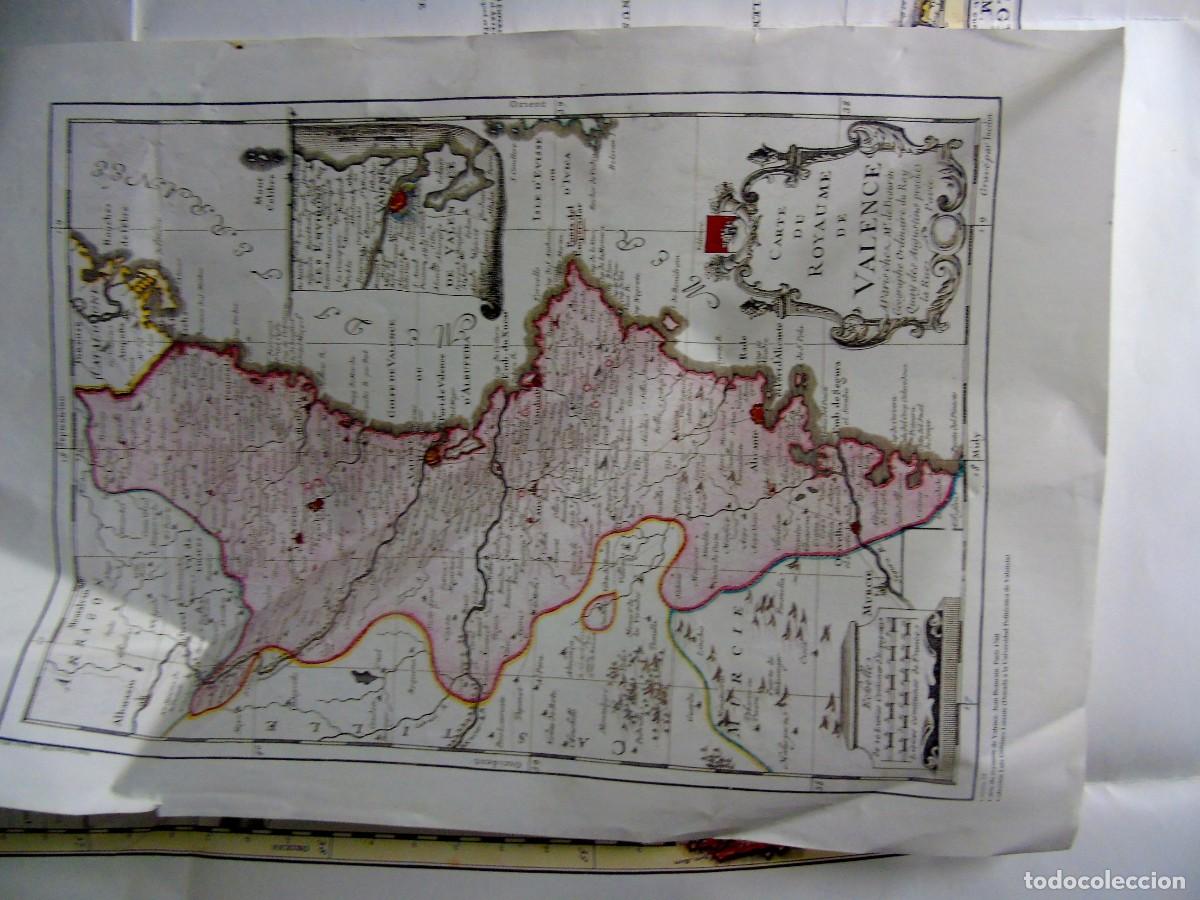 Paper Collecting Others: MAPA DE VALENCIA CARTE DU ROYAUNE DE VALENCE JEAN BEAURAIN PARIS 1760 (REPRODUCCION)