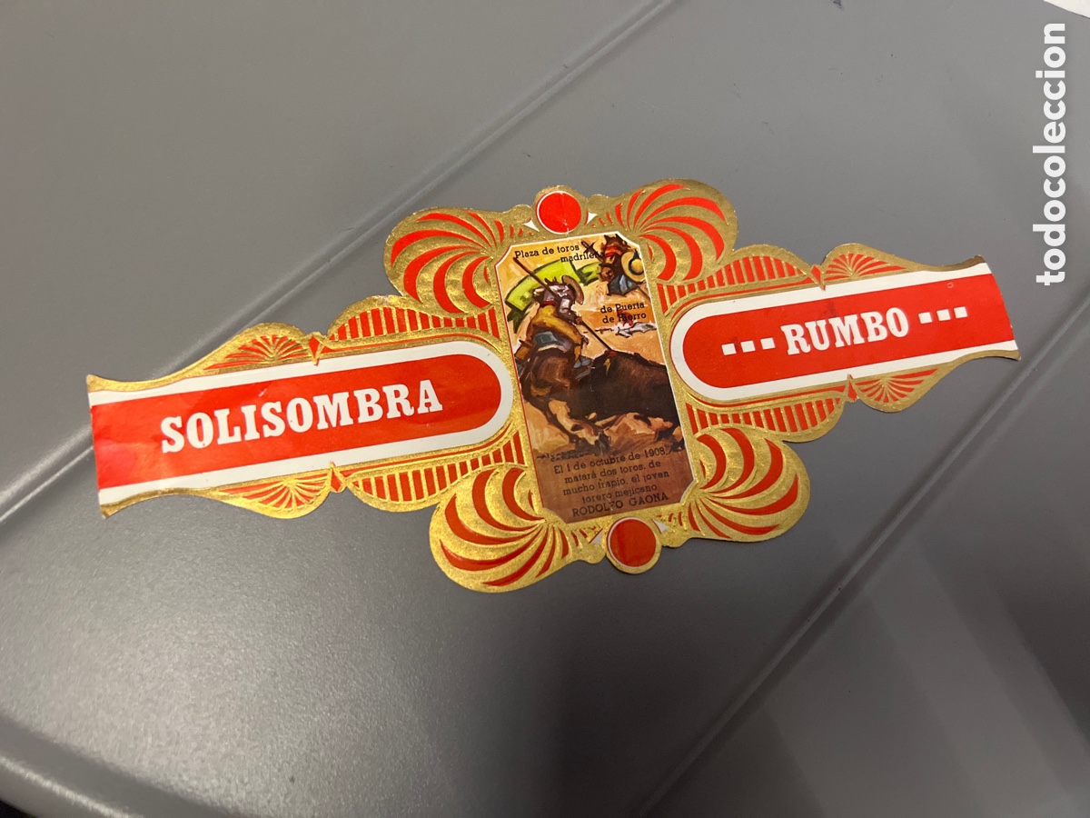 Collectionnisme Papier divers: T1/E2/26. VITOLA SOLISOMBRA RUMBO