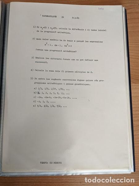 Outros artigos de papel: HOJA EJERCICIOS MATEM&Aacute;TICAS PROGESIONES 2&ordm; BUP A&Ntilde;O 1989