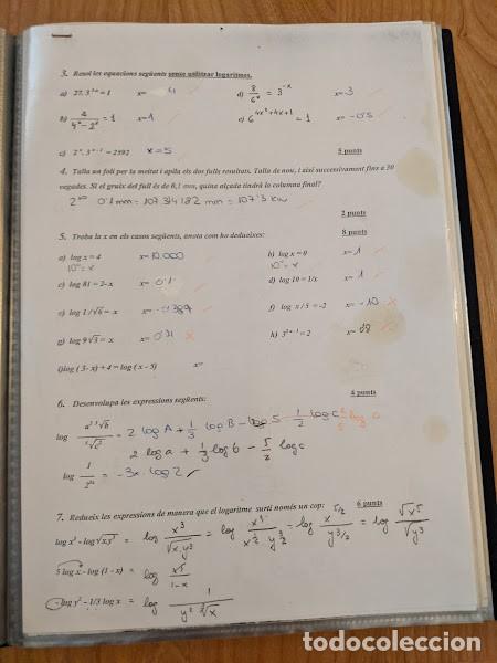 Outros artigos de papel: HOJA EJERCICIOS MATEM&Aacute;TICAS LOGARITMOS