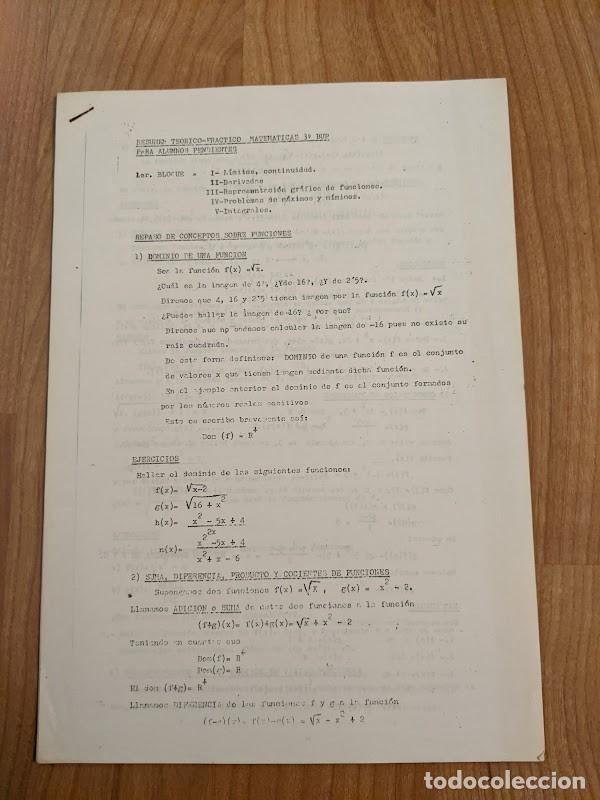 Outros artigos de papel: RESUMEN TE&Oacute;RICO-PR&Aacute;CTICO MATEM&Aacute;TICAS 3&ordm; BUP (15 HOJAS)