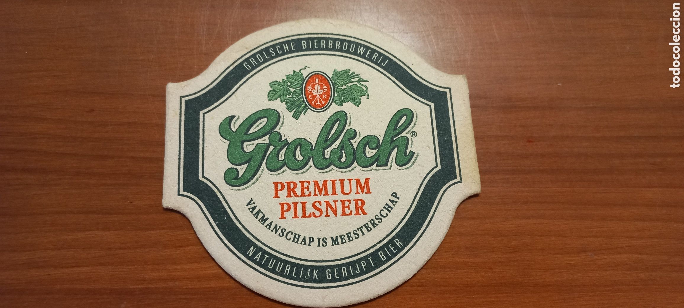 Sammelleidenschaft Andere Papierartikel: Grolsch Premium Pilsner posavasos cart&oacute;n