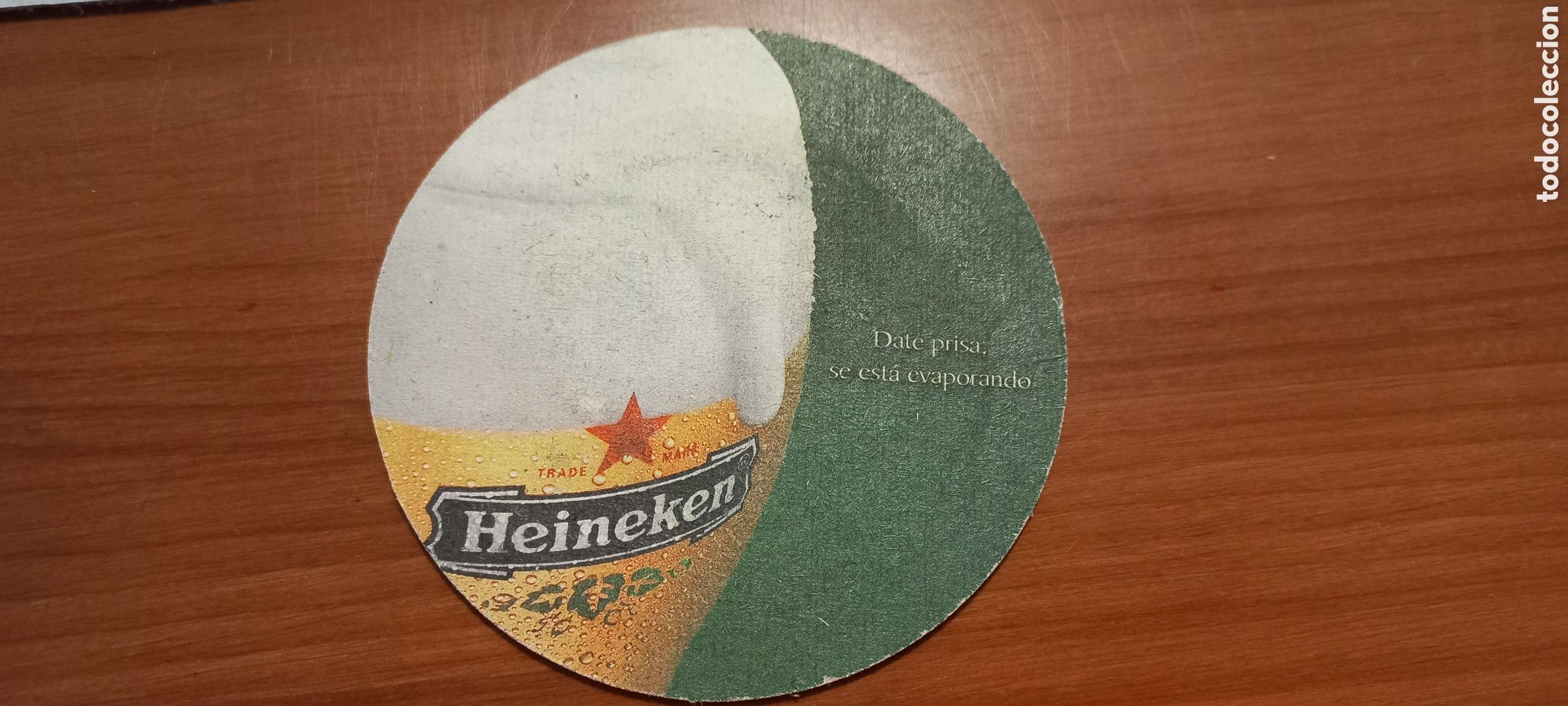 Otros Art&iacute;culos de Coleccionismo en Papel: Heineken en espa&ntilde;ol posavasos cart&oacute;n