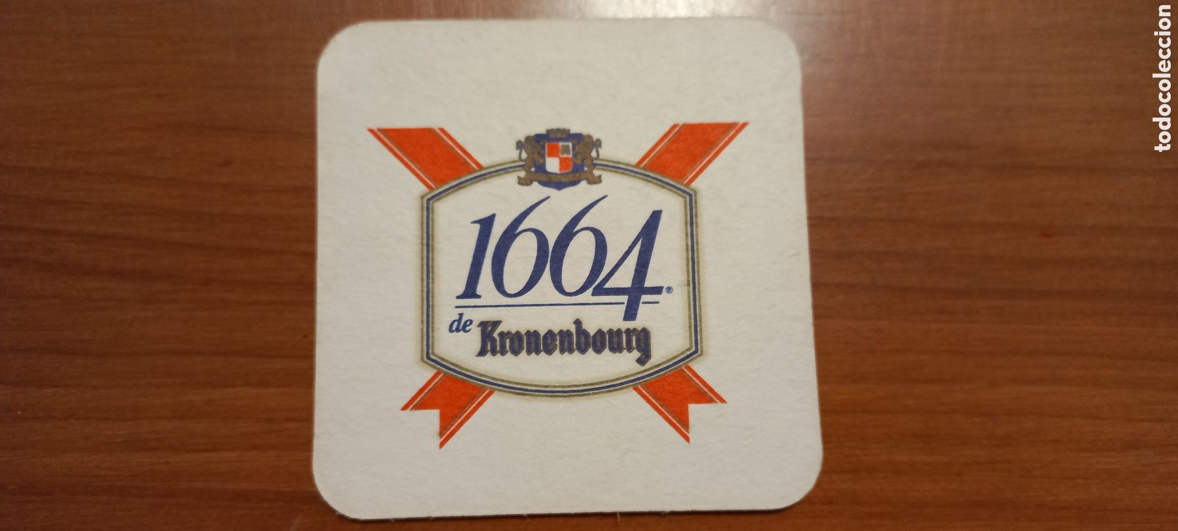 Sammelleidenschaft Andere Papierartikel: 1664 de Kronenbourg posavasos blanco cart&oacute;n