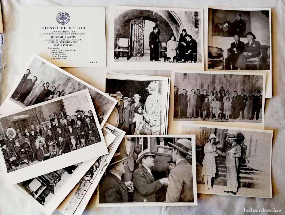 Otros Art&iacute;culos de Coleccionismo en Papel: HOMENAJE A AZOR&Iacute;N: ATENEO DE MADRID 21 MAYO 1980 (LOTE INVITACI&Oacute;N Y FOTOGRAF&Iacute;AS)