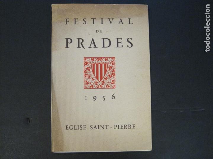 Altri oggetti di carta: FESTIVAL DE PRADES-A&Ntilde;O 1956-PAU CASALS-EGLISE SAINT PIERRE-VER FOTOS-(K-10.123)