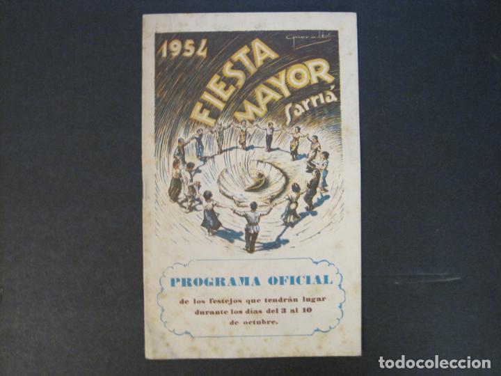 Altri oggetti di carta: BARCELONA-SARRIA-FIESTA MAYOR-A&Ntilde;O 1954-PROGRAMA ANTIGUO-VER FOTOS-(K-10.141)